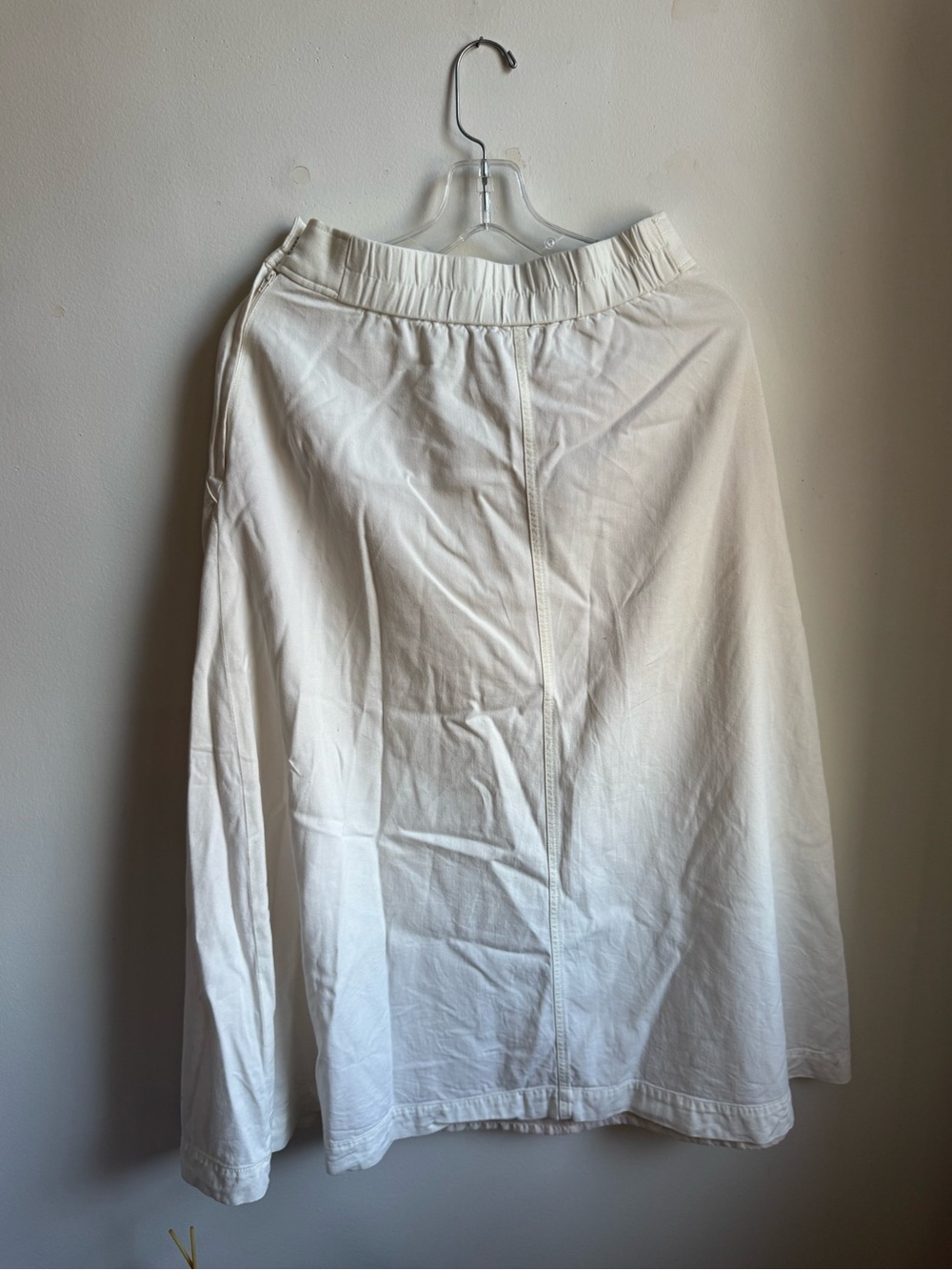 Classic White A-Line Skirt